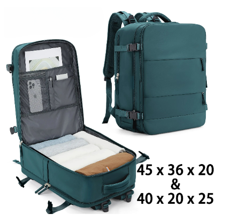 NNEOBA Unisex Cabin Size Travel Backpack